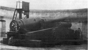 The 10-inch Test mounting at Landguard (The Easton and Anderson design)